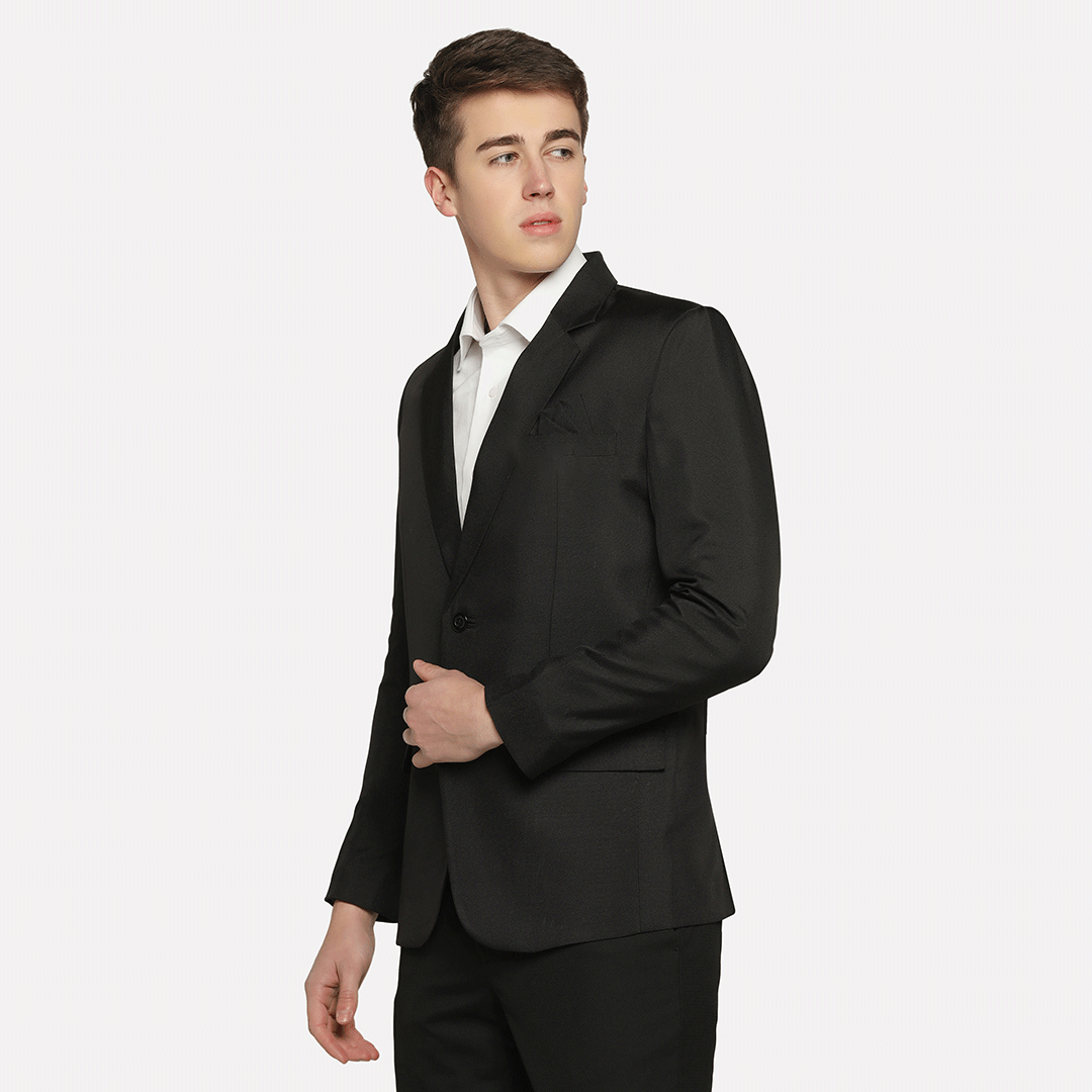 Meti Fabric Black Blazer – Classic Elegance for Every Occasion