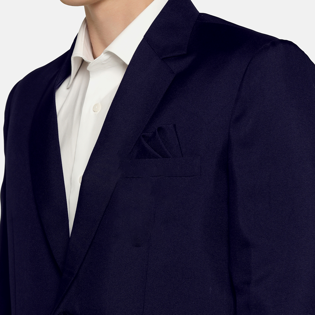 Stylish Blue Blazer in Premium Meti Fabric – Perfect for Every Occasion