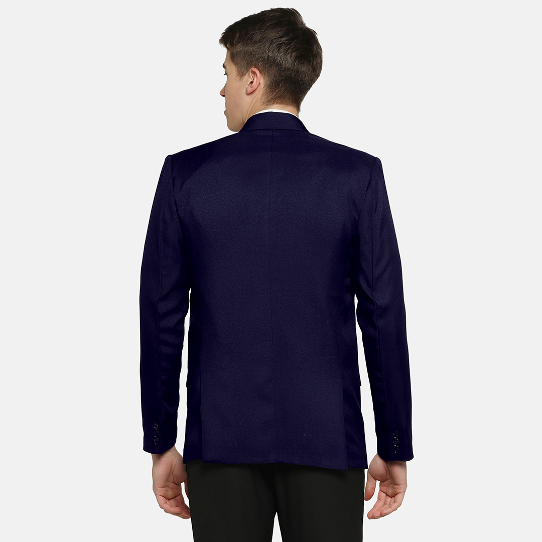 Stylish Blue Blazer in Premium Meti Fabric – Perfect for Every Occasion